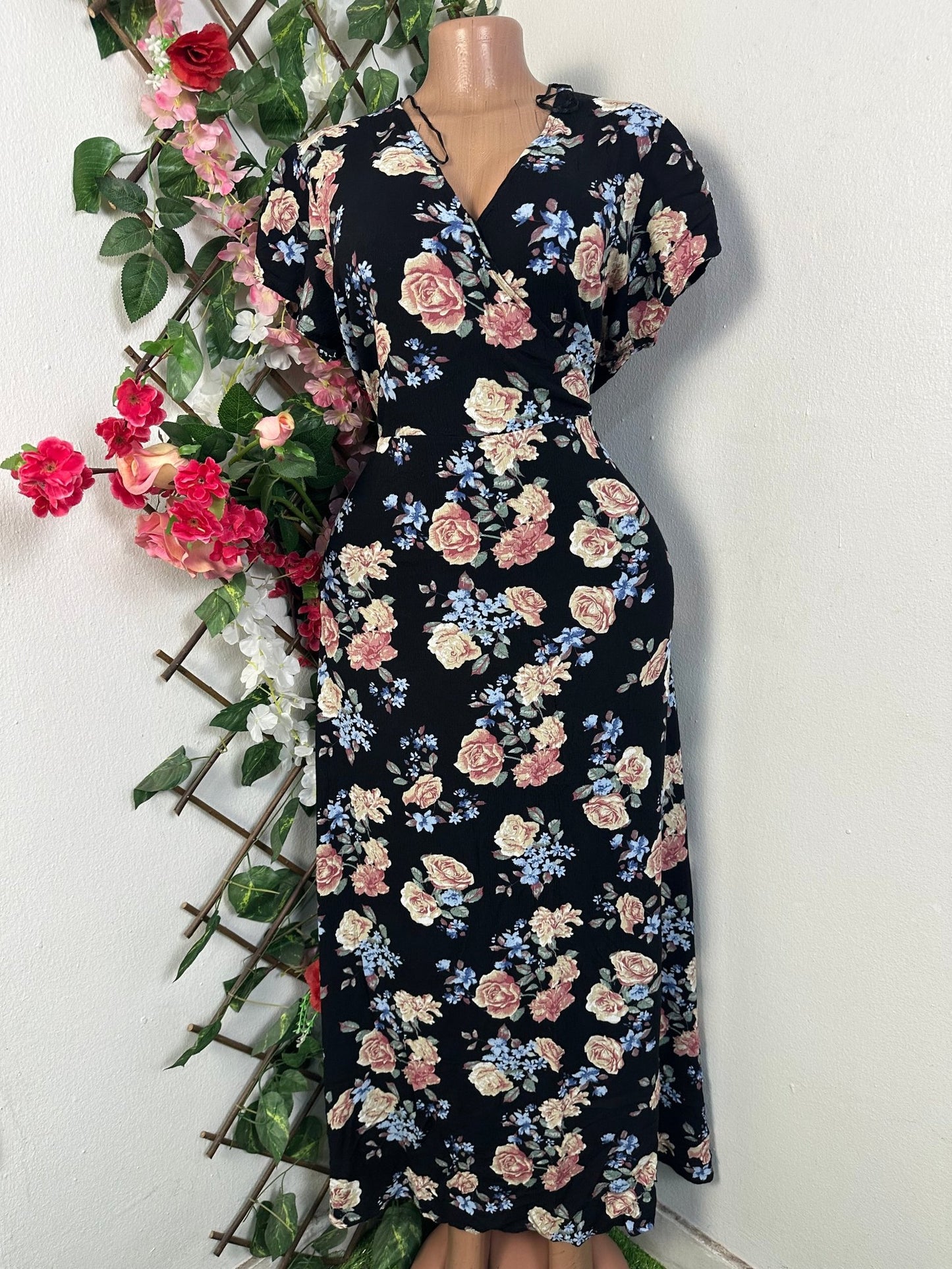 Robe évasée impimée fleurie - Perluna Store - kinshasa