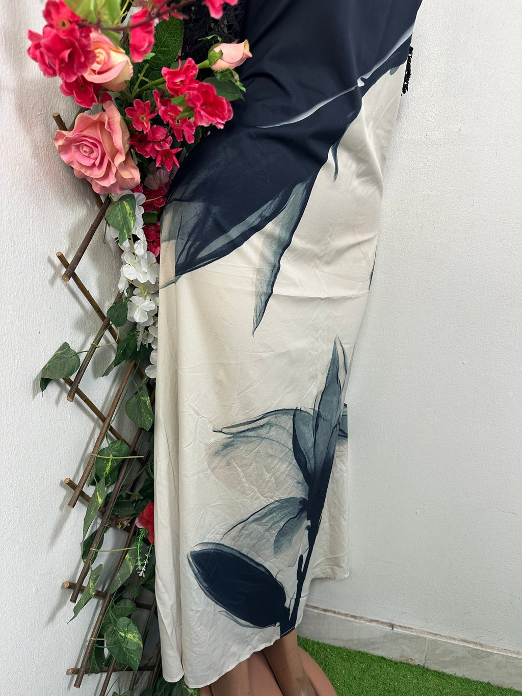 Robe évasée imprimer fleurie - Perluna Store - kinshasa