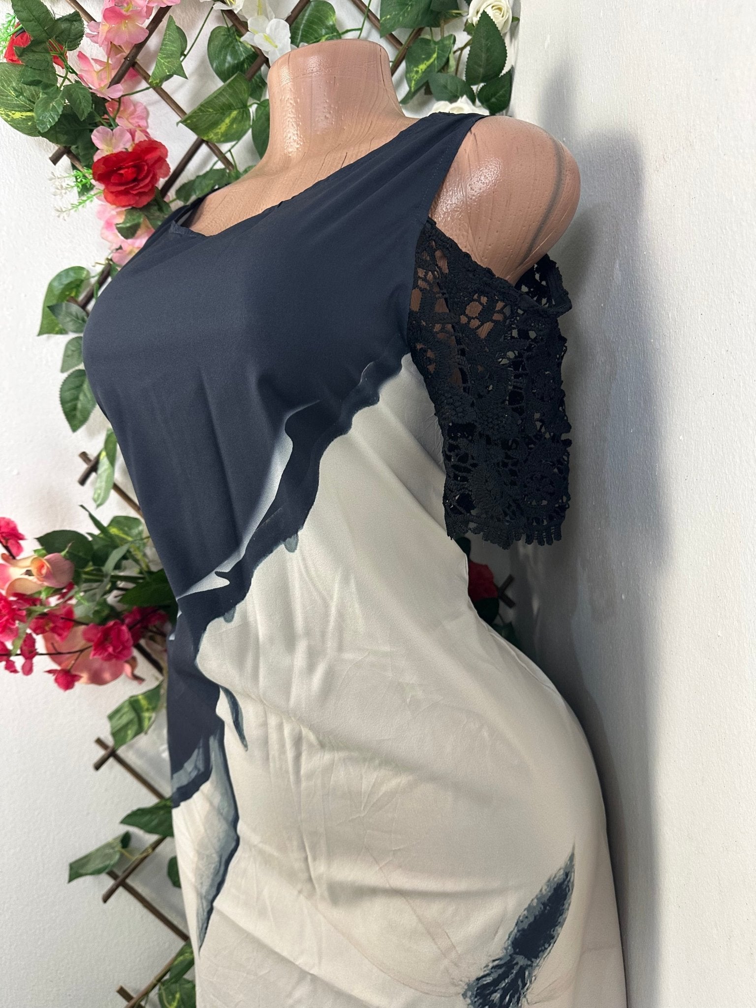 Robe évasée imprimer fleurie - Perluna Store - kinshasa