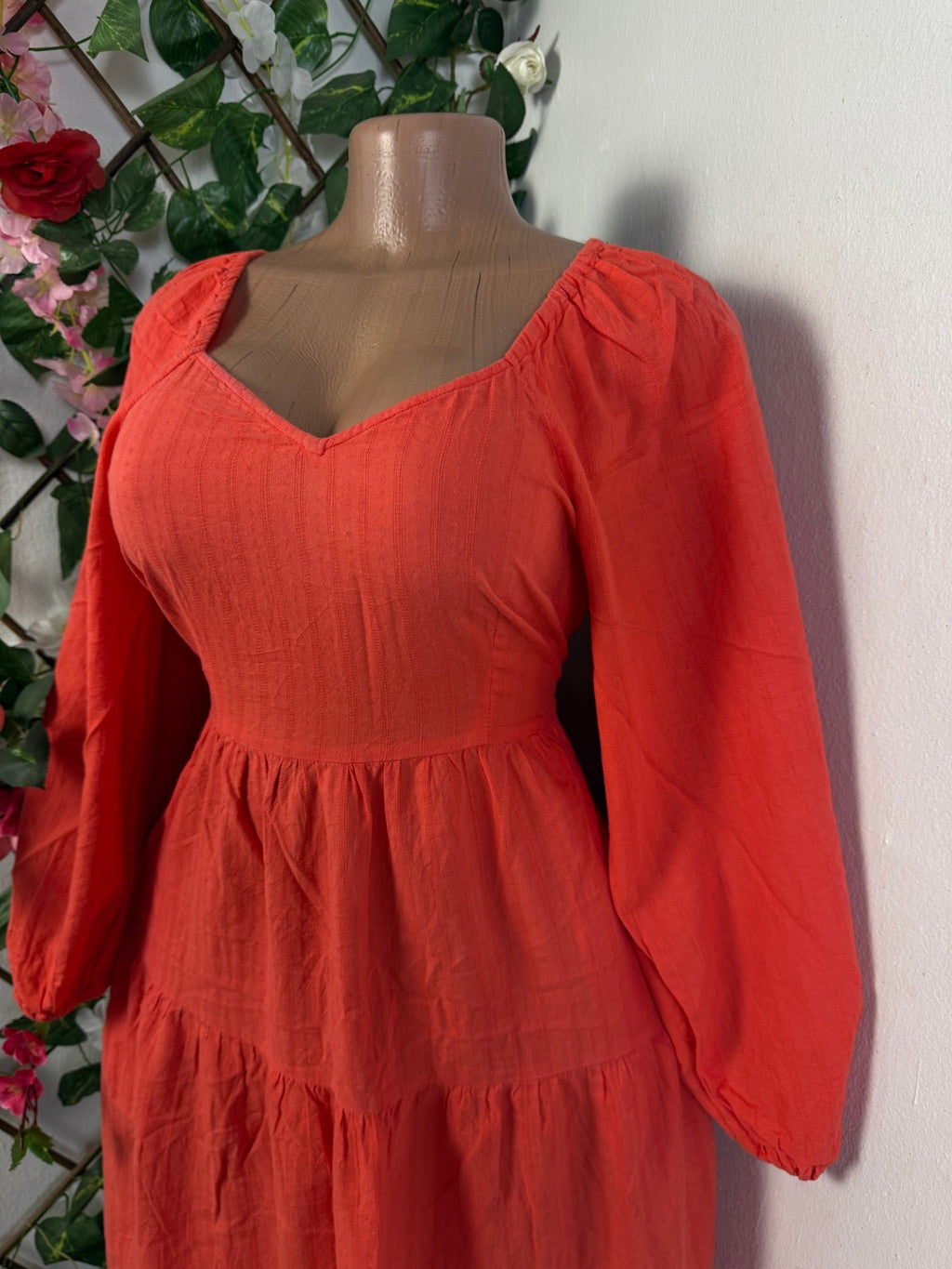 Robe évasée long manche - Perluna Store