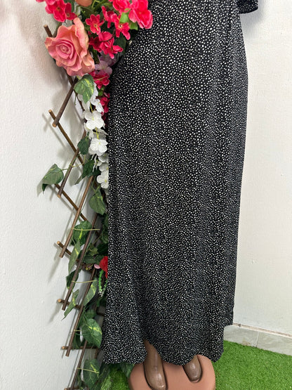 Robe évasée longue à colle V - Perluna Store - kinshasa