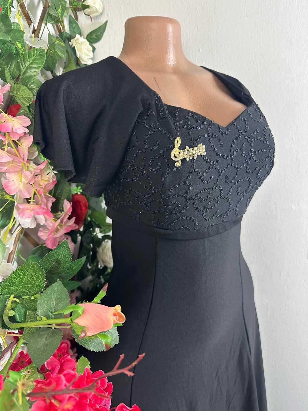 Robe évasée longue manches courtes - Perluna Store - kinshasa