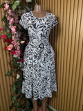 Robe évasée longue manches courtes - Perluna Store