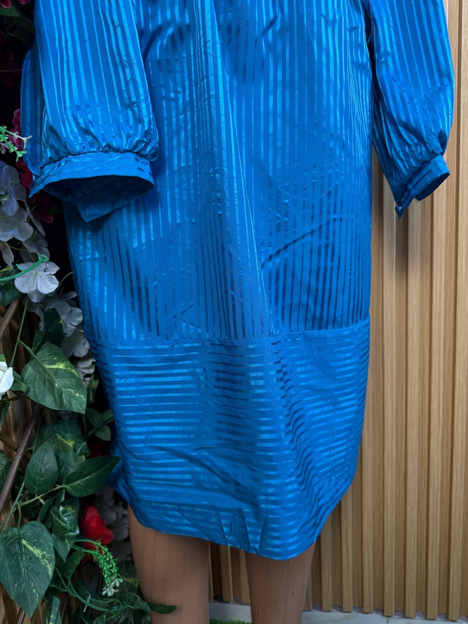Robe évasée longue manches longues ceintrée - Perluna Store