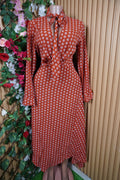 Robe évasée longue manches longues-M - Perluna Store