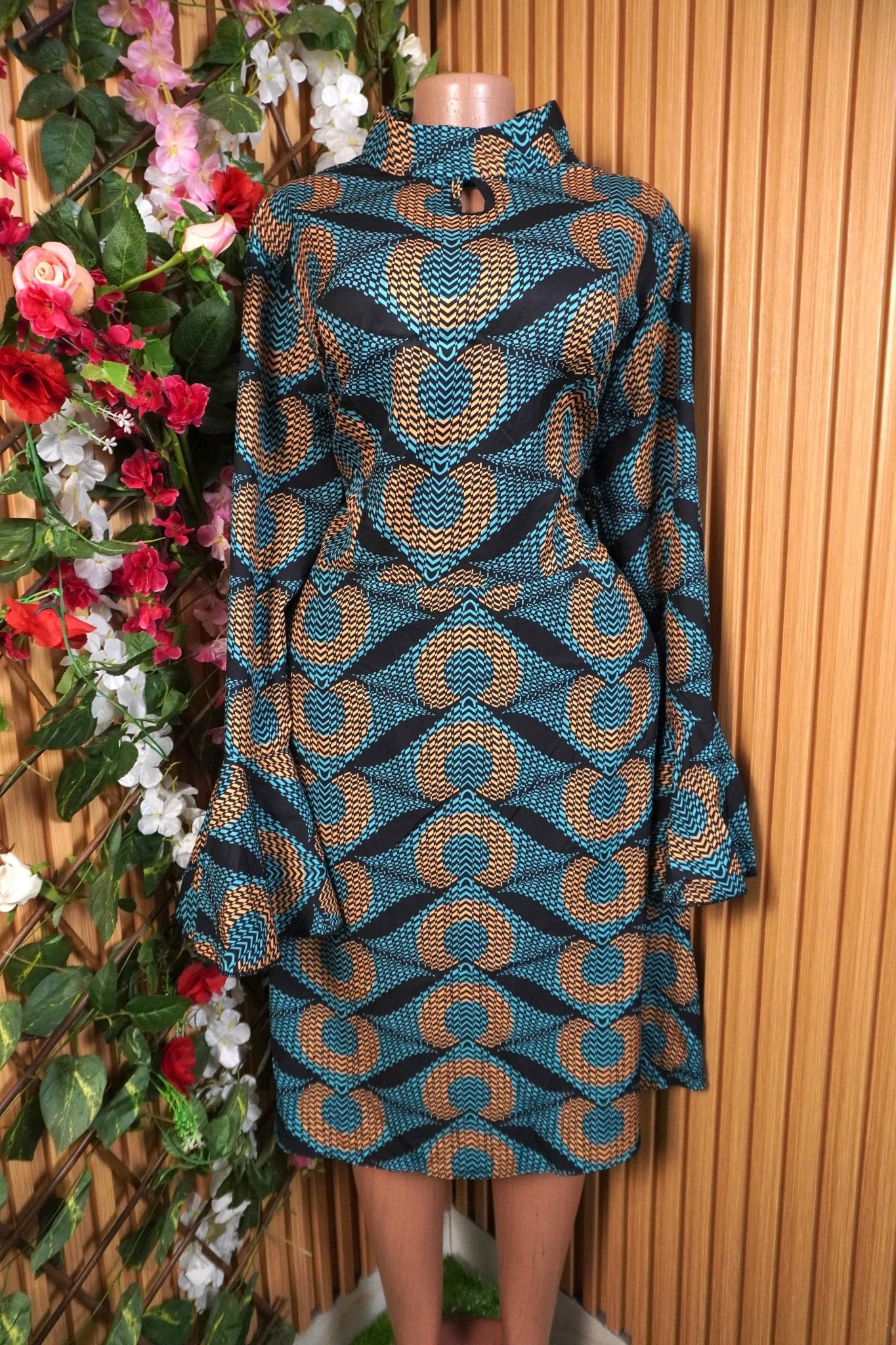 Robe évasée longue manches longues-XXL - Perluna Store