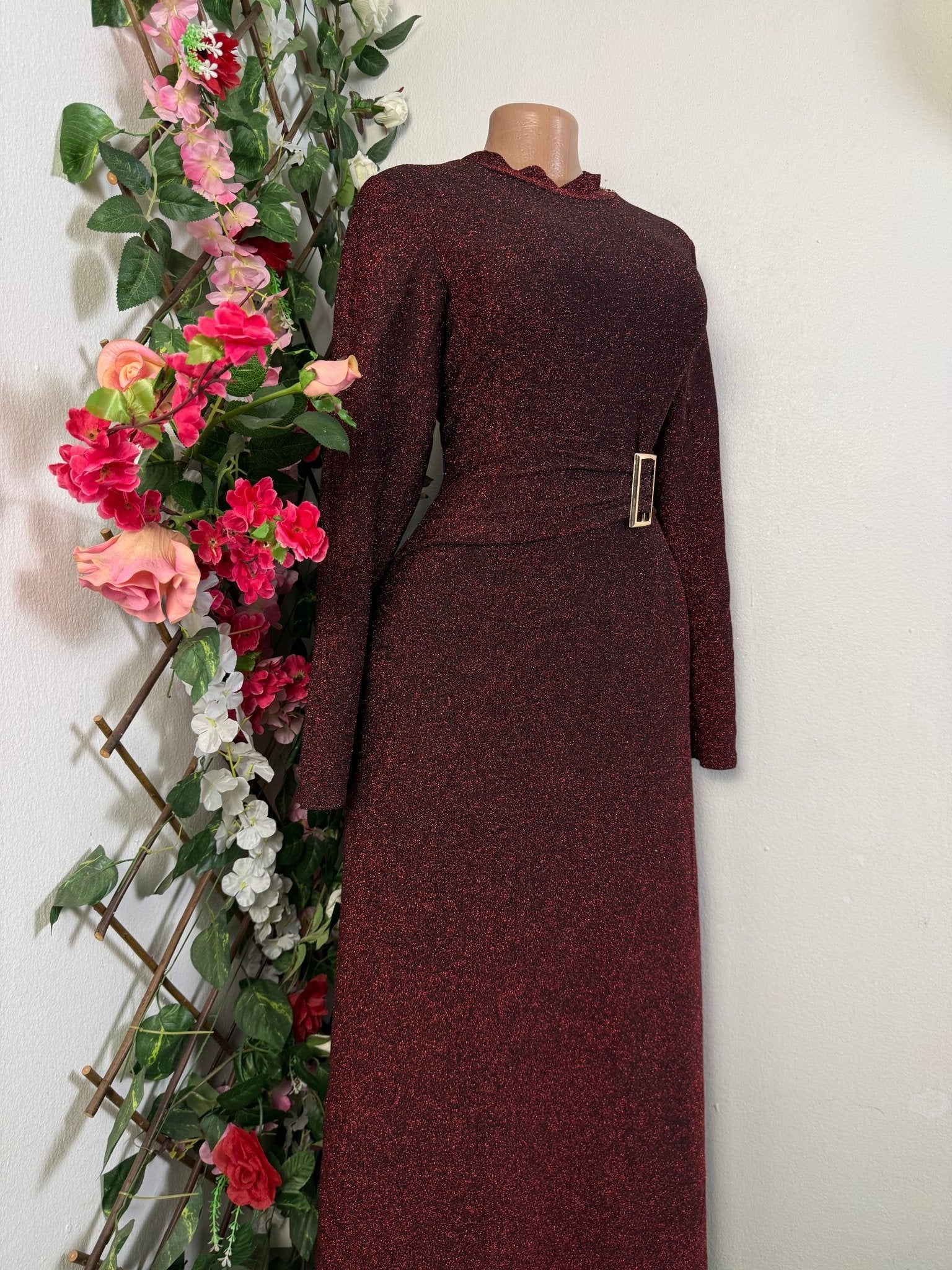 Robe évasée longue manches longues - Perluna Store - kinshasa