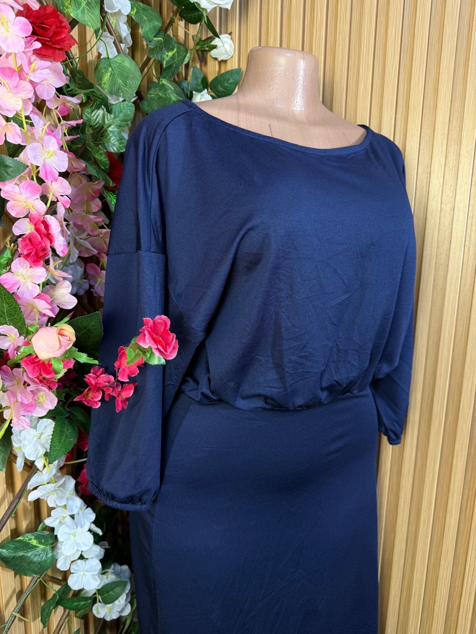 Robe évasée longue manches longues - Perluna Store