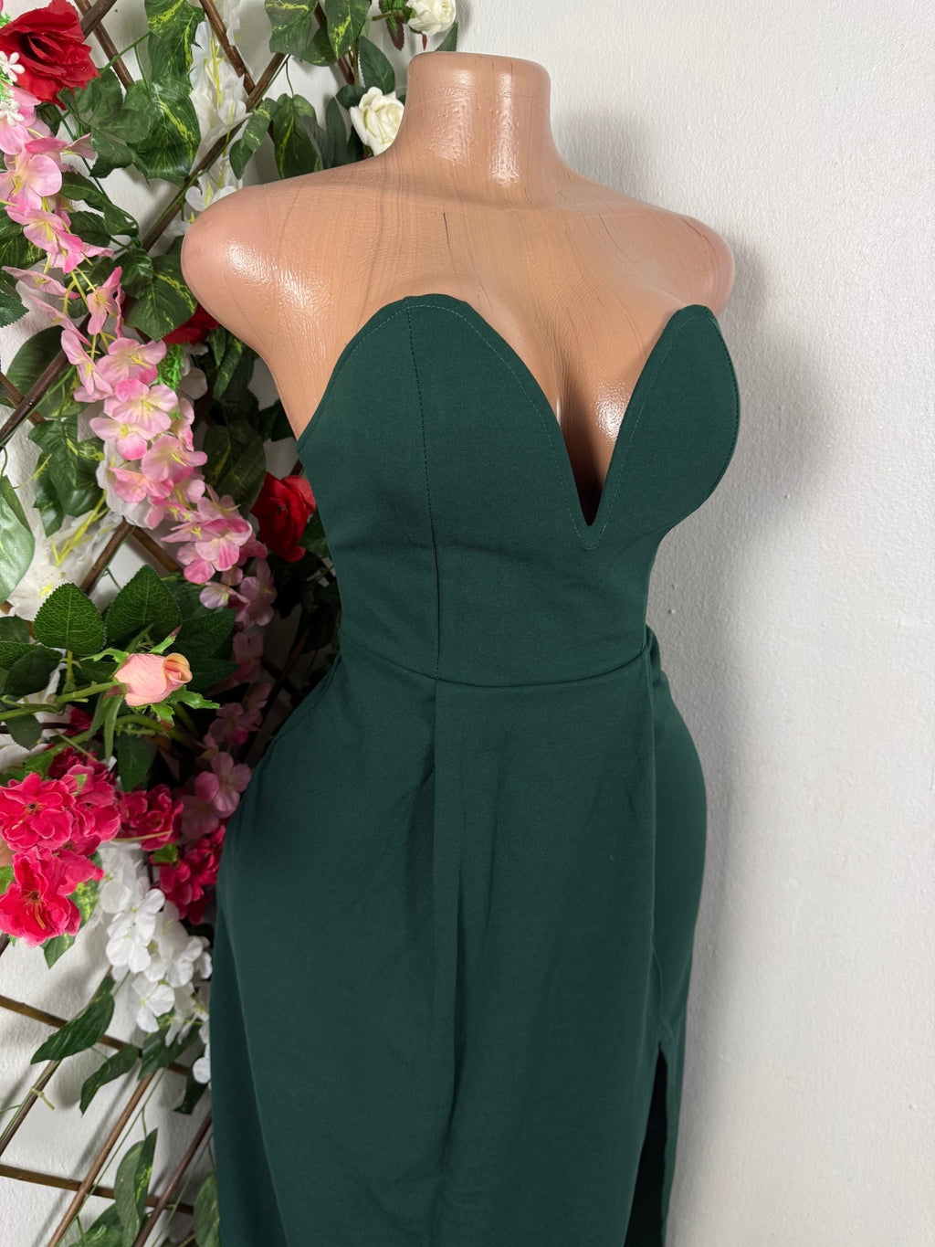 Robe évasée longue sans manches bustisier - Perluna Store