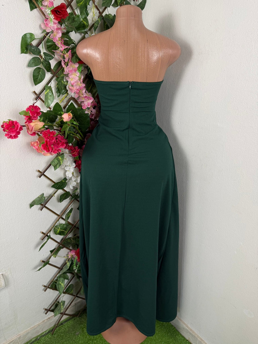 Robe évasée longue sans manches bustisier - Perluna Store