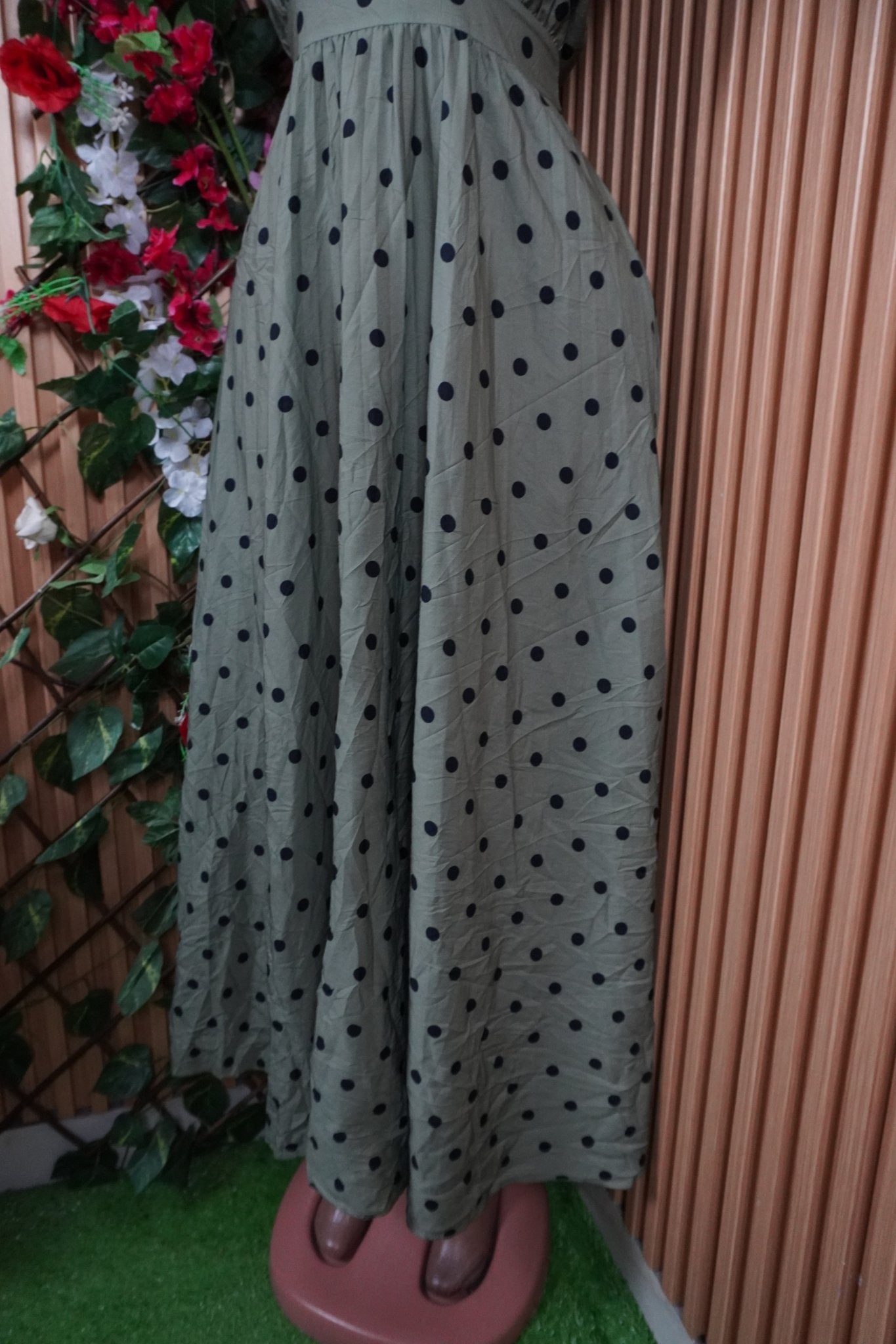 Robe évasée longue sans manches ceintrée-M - Perluna Store