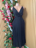 Robe évasée longue sans manches col-V - Perluna Store