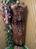 Robe évasée longue sans manches dénudée - Perluna Store