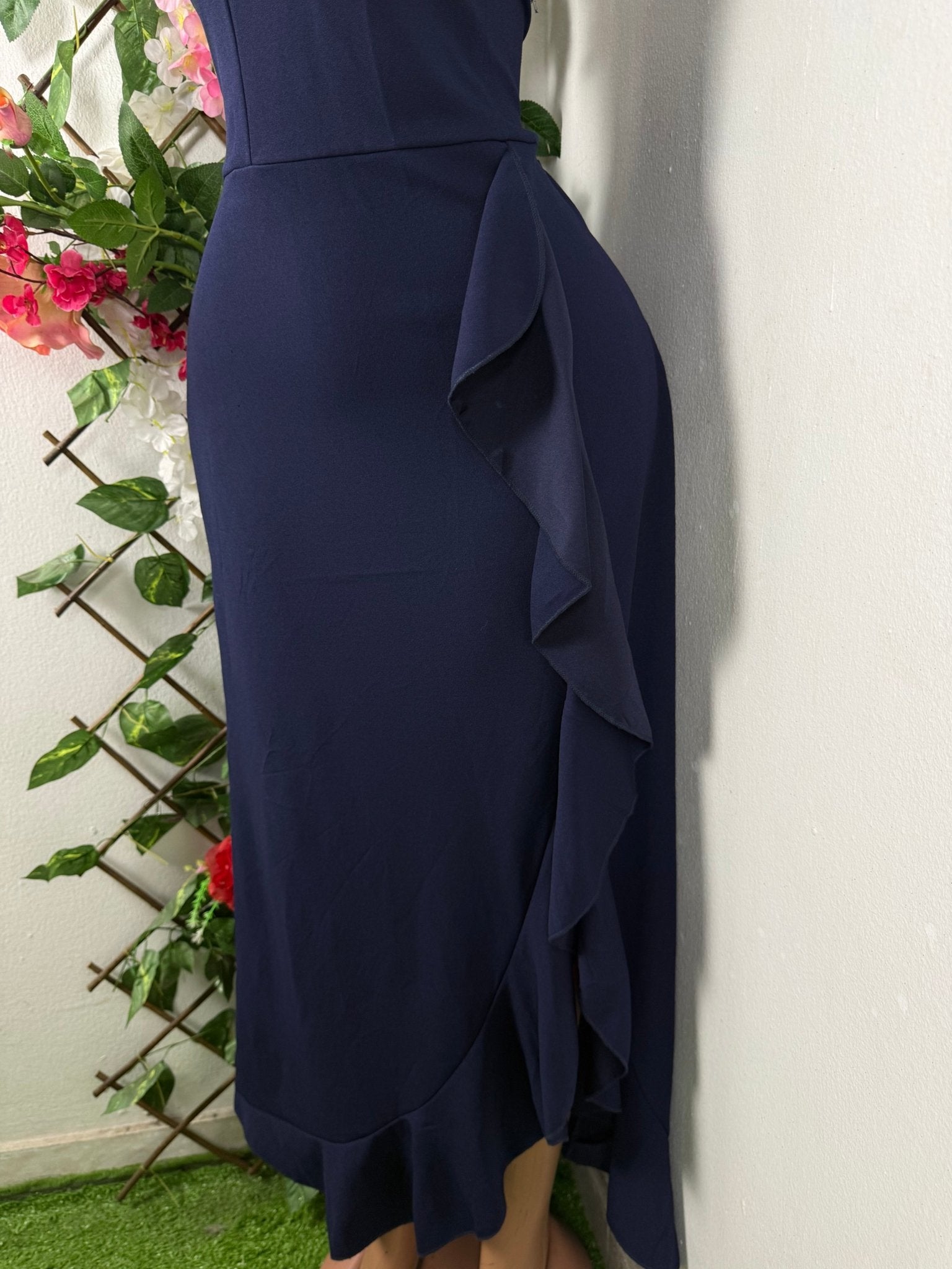Robe évasée longue sans manches dénudée - Perluna Store