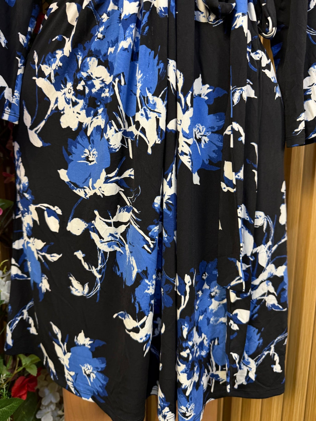 Robe évasée  manches courtes ceintrée - Perluna Store