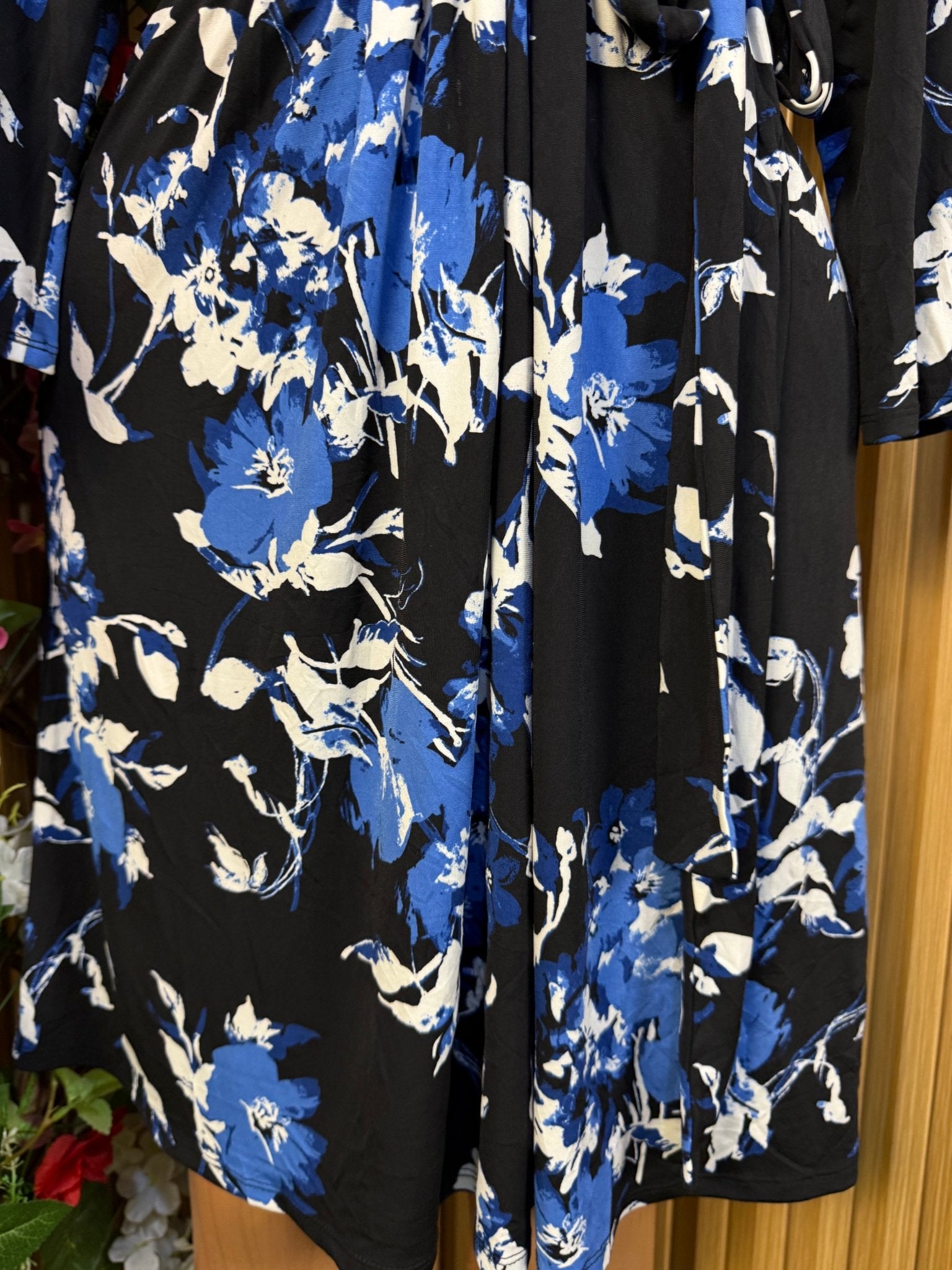 Robe évasée  manches courtes ceintrée - Perluna Store