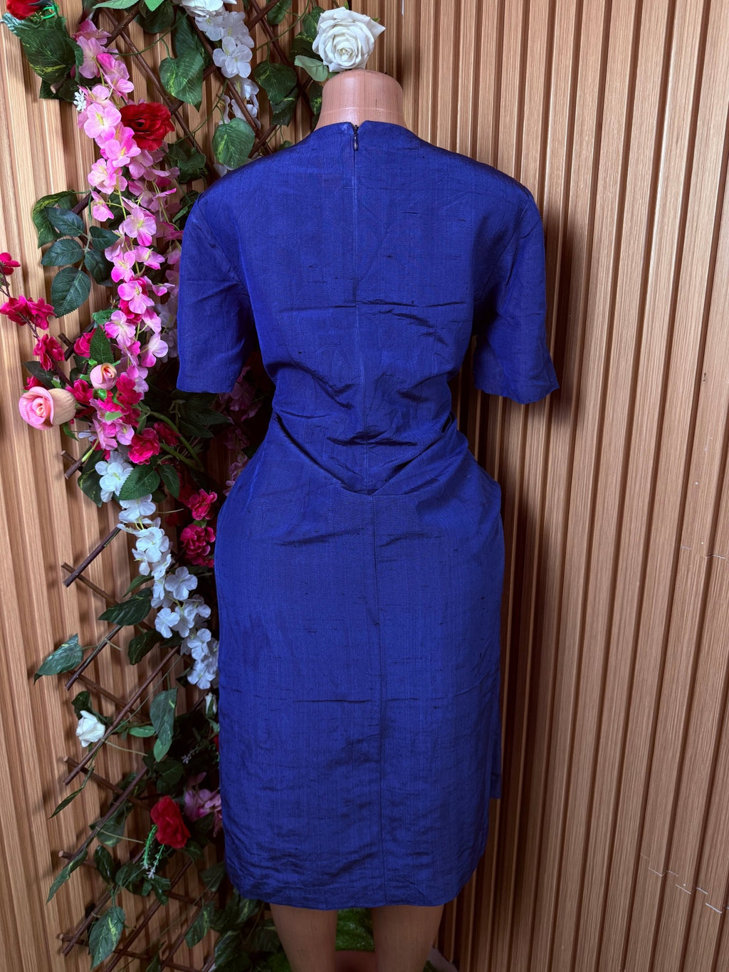 Robe évasée manches courtes décollectée - Perluna Store