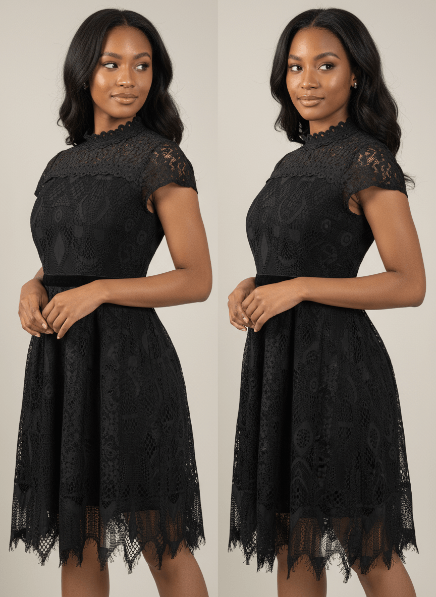 Robe évasée manches courtes imprimé bretelles - Perluna Store