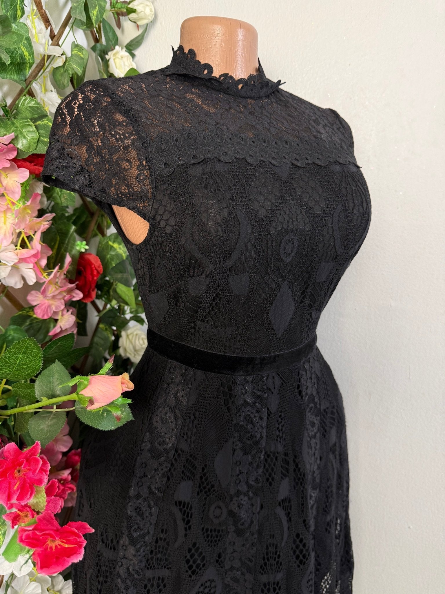 Robe évasée manches courtes imprimé bretelles - Perluna Store
