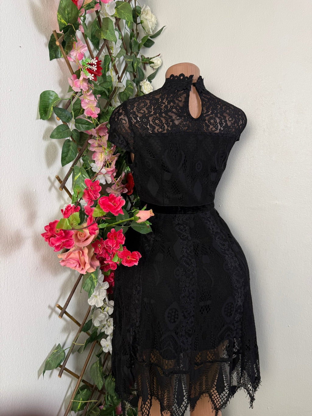Robe évasée manches courtes imprimé bretelles - Perluna Store
