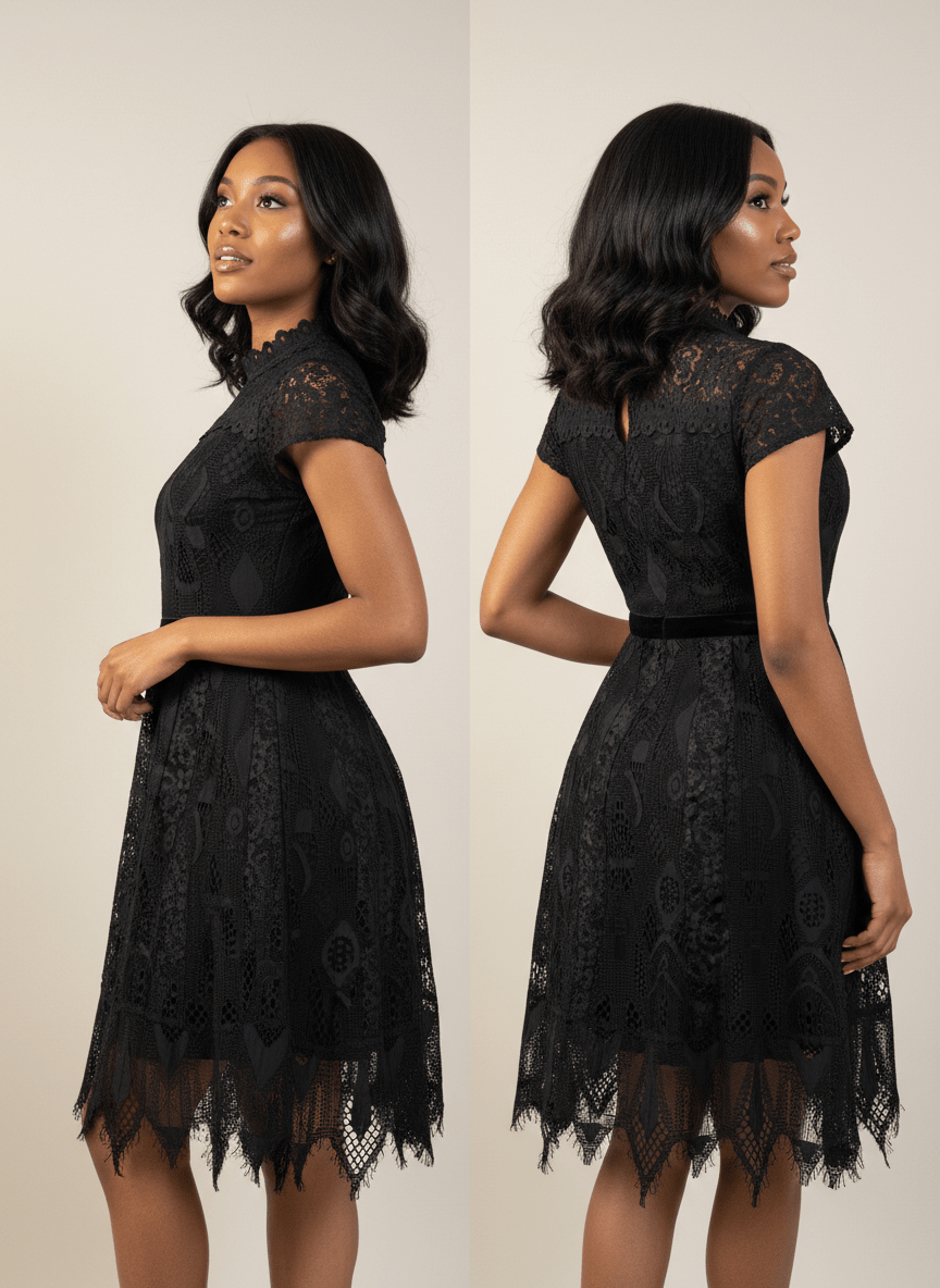Robe évasée manches courtes imprimé bretelles - Perluna Store