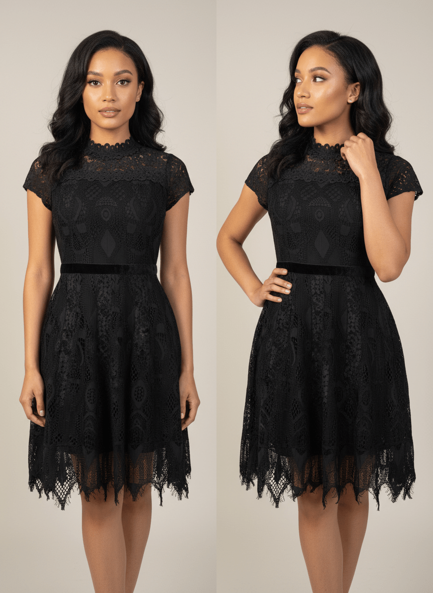 Robe évasée manches courtes imprimé bretelles - Perluna Store