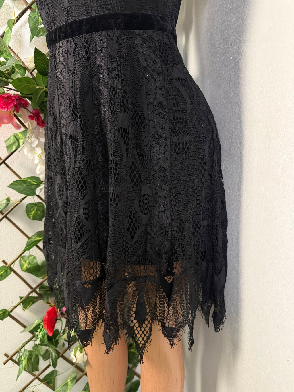 Robe évasée manches courtes imprimé bretelles - Perluna Store