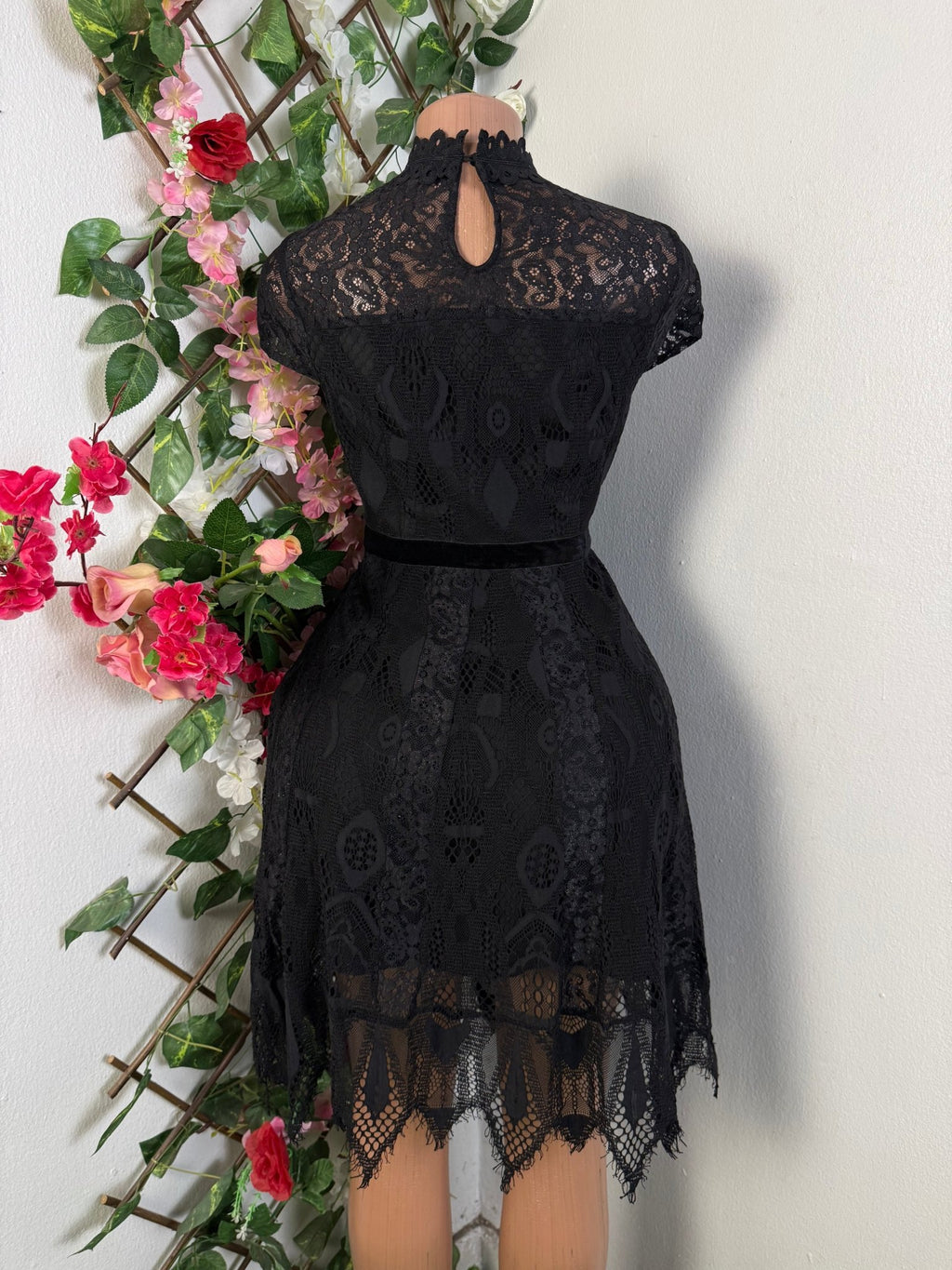 Robe évasée manches courtes imprimé bretelles - Perluna Store