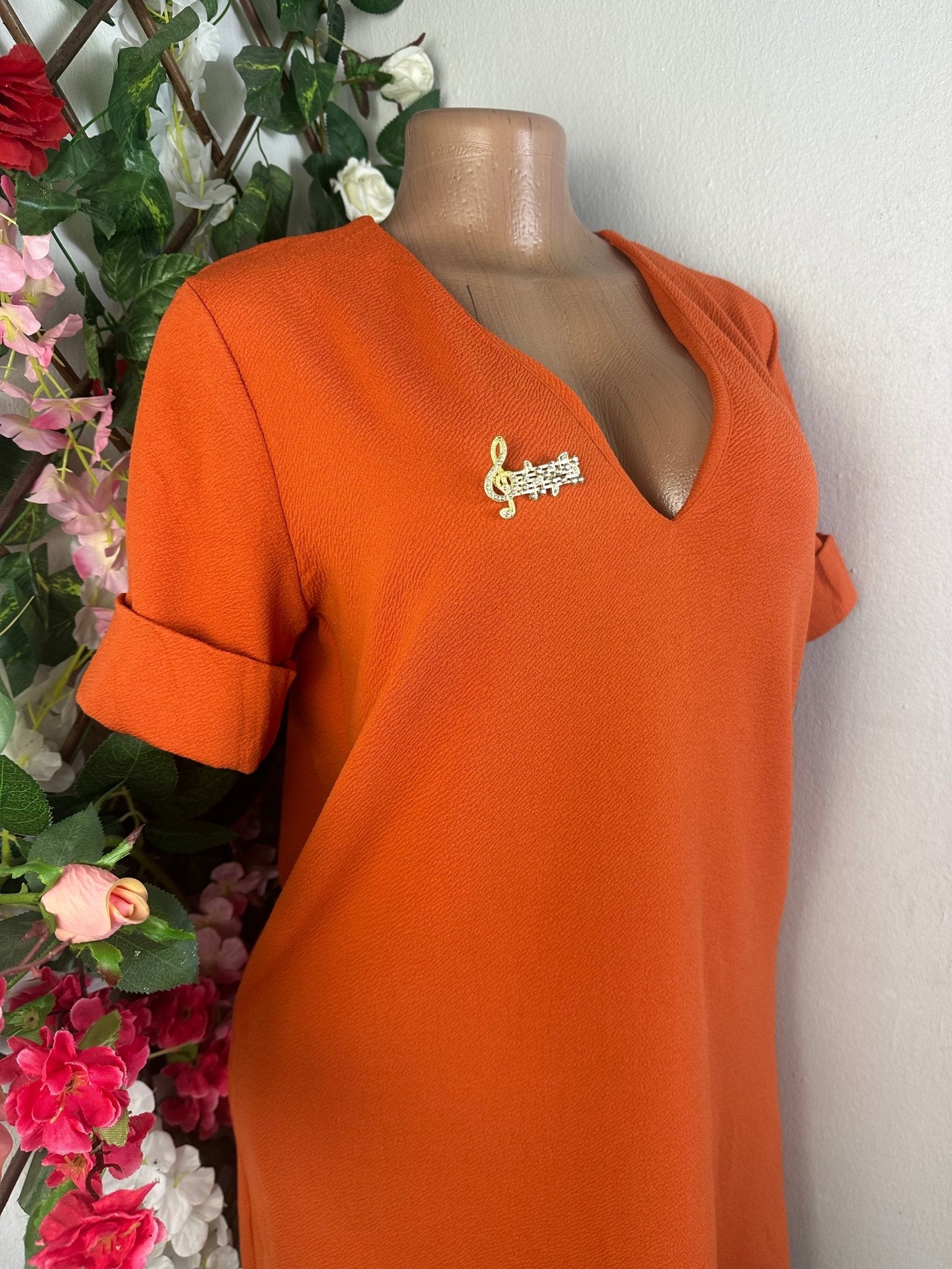 Robe évasée manches courtes - Perluna Store - kinshasa