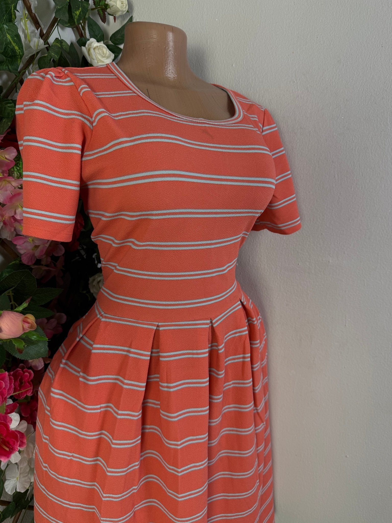 Robe évasée manches courtes - Perluna Store