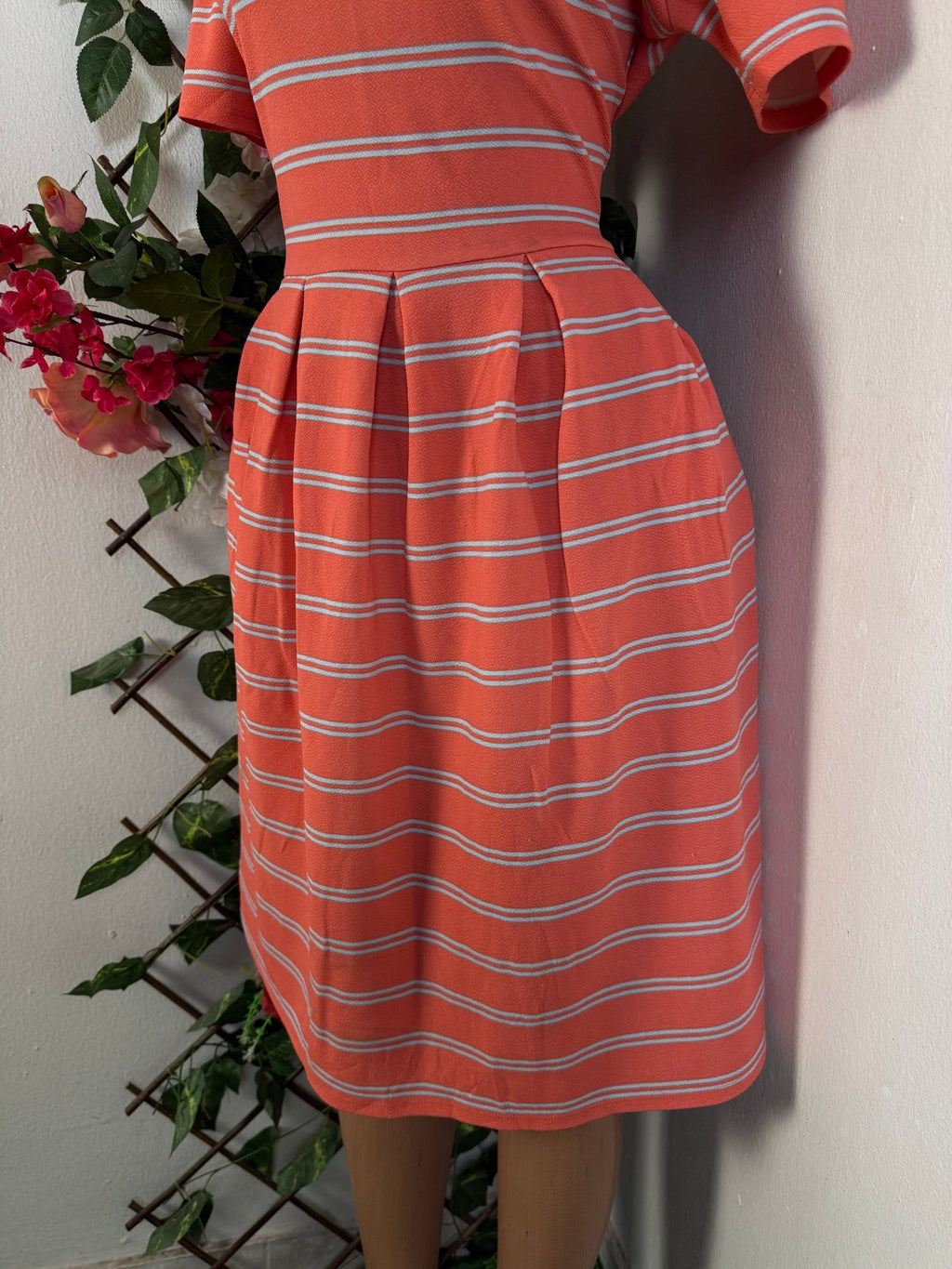 Robe évasée manches courtes - Perluna Store