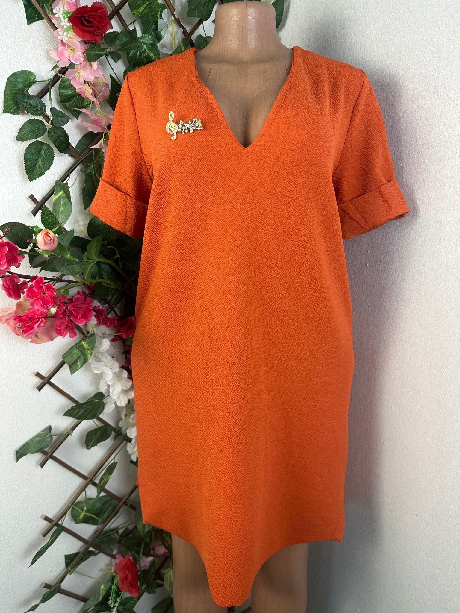 Robe évasée manches courtes - Perluna Store - kinshasa