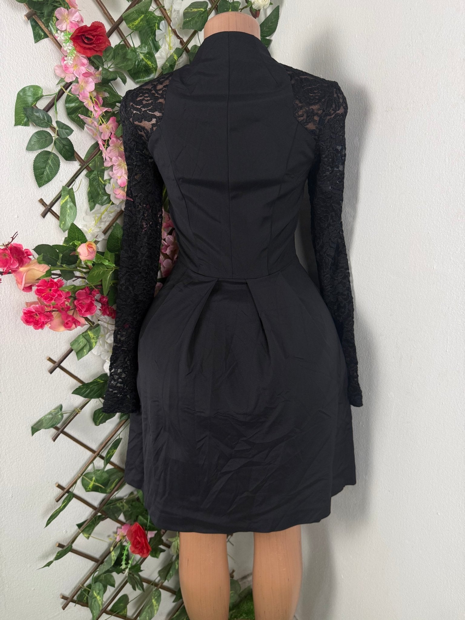 Robe évasée manches longues avec tirette - Perluna Store