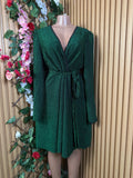 Robe évasée manches longues décollectée - Perluna Store