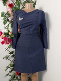 Robe évasée manches longues décollectée - Perluna Store