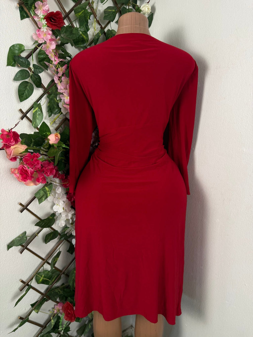 Robe évasée manches longues décollectée - Perluna Store