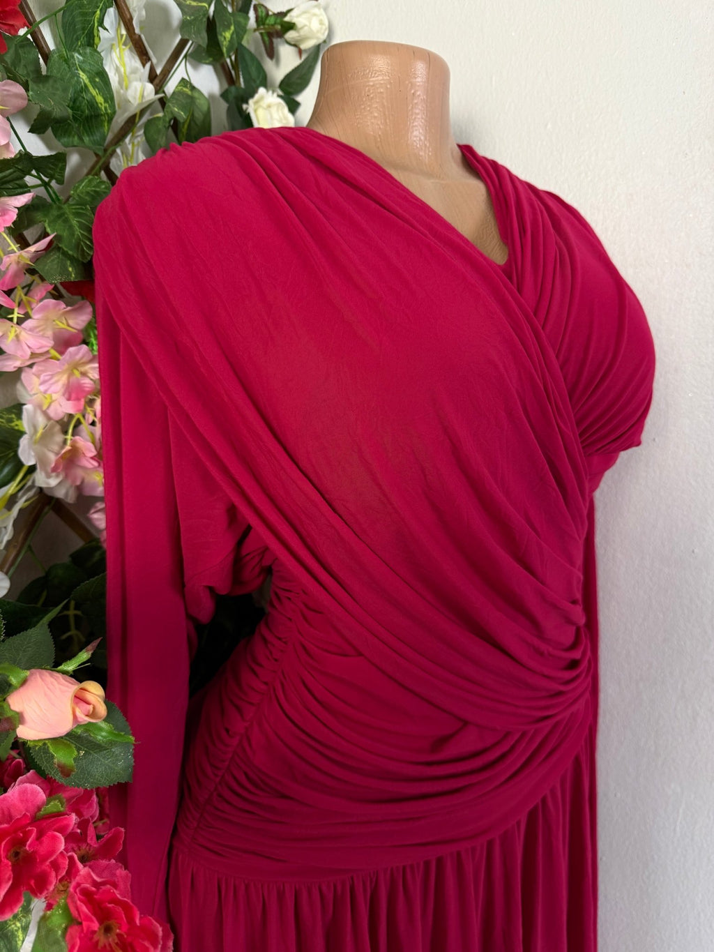 Robe évasée manches longues dénudée - Perluna Store
