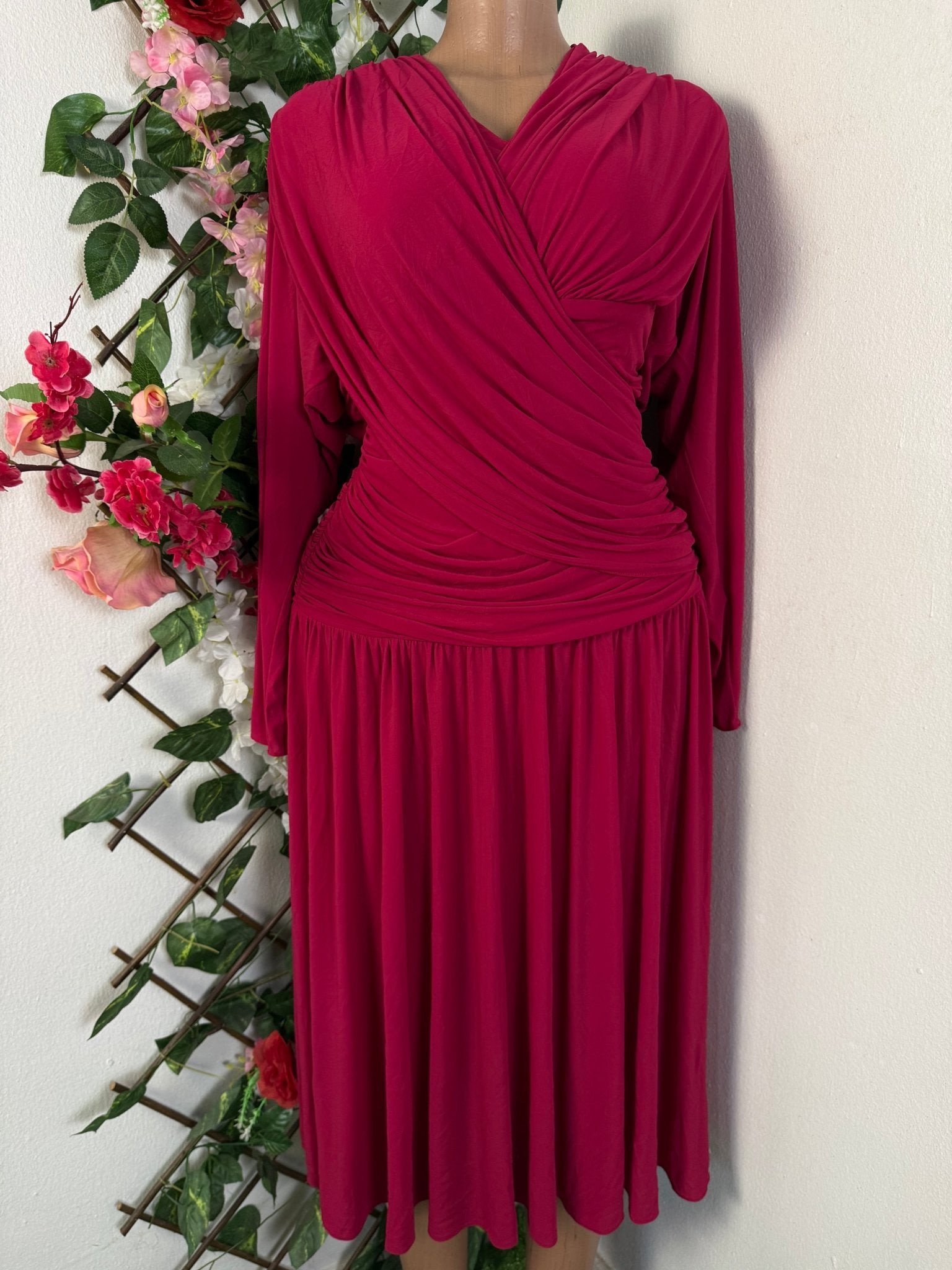 Robe évasée manches longues dénudée - Perluna Store