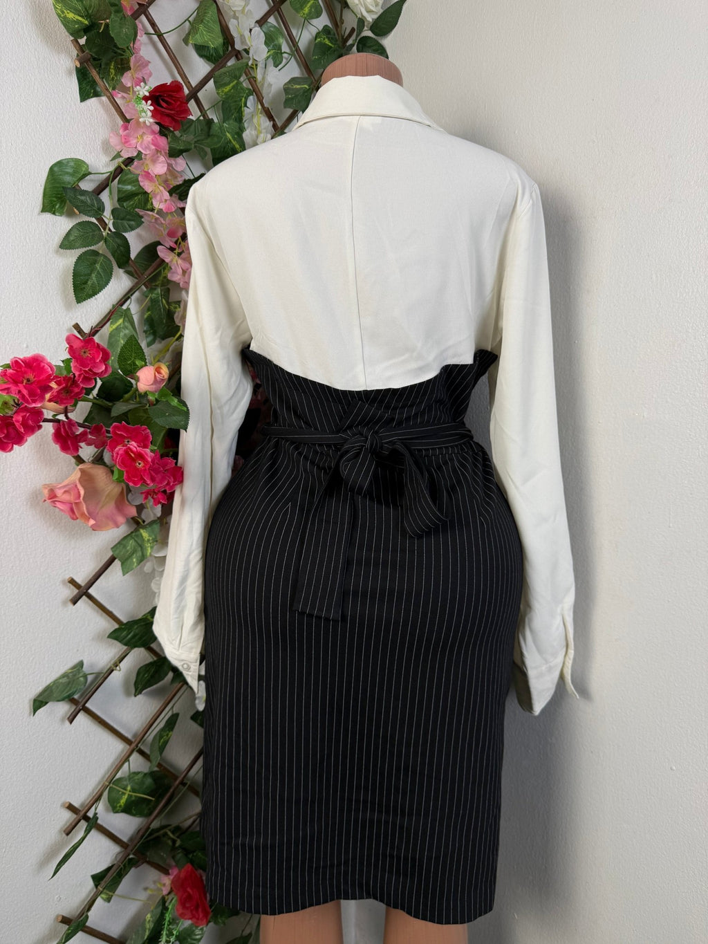 Robe évasée manches longues stylée - Perluna Store - kinshasa