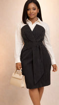 Robe évasée manches longues stylée - Perluna Store