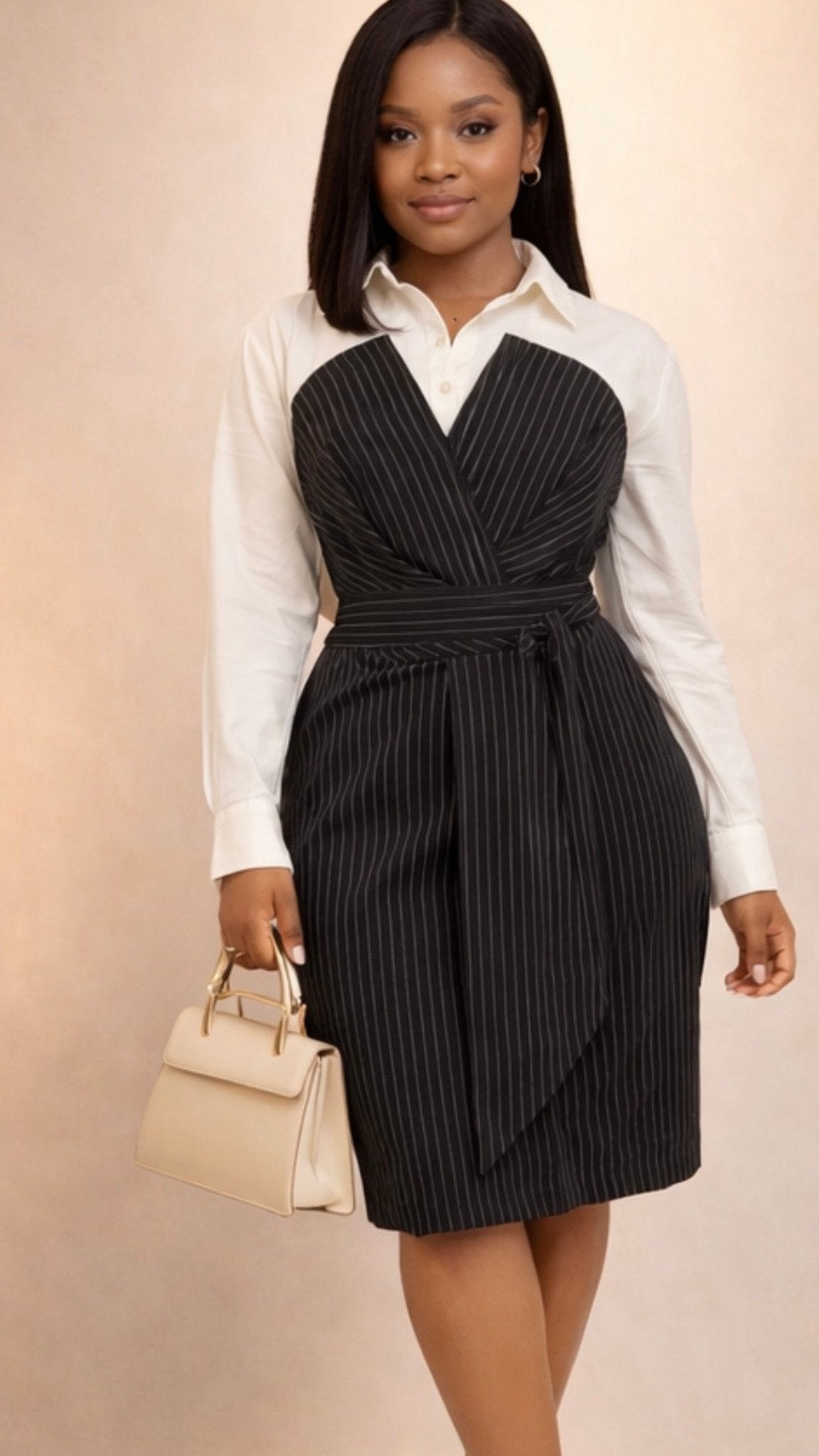 Robe évasée manches longues stylée - Perluna Store
