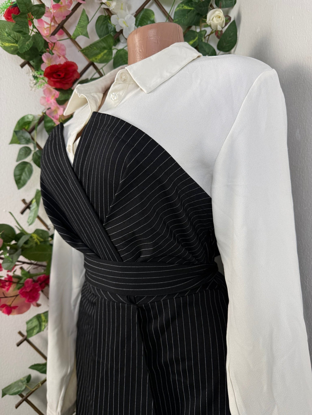 Robe évasée manches longues stylée - Perluna Store - kinshasa