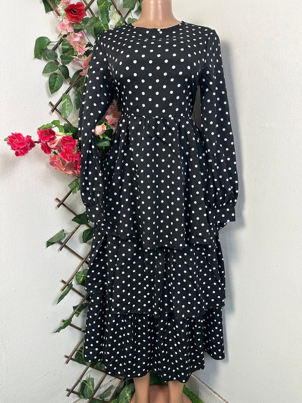 Robe évasée manches longues - Perluna Store - kinshasa