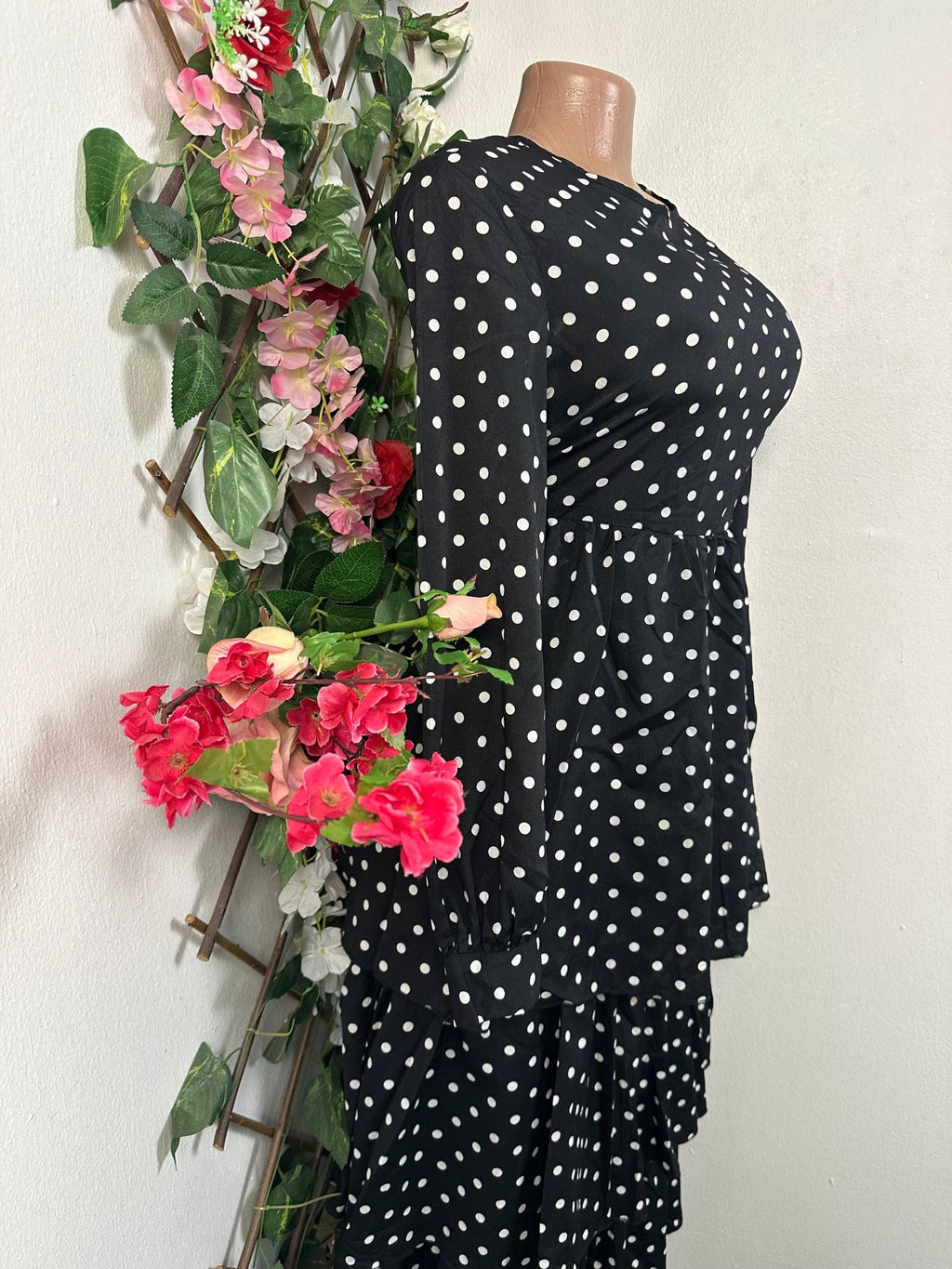 Robe évasée manches longues - Perluna Store - kinshasa