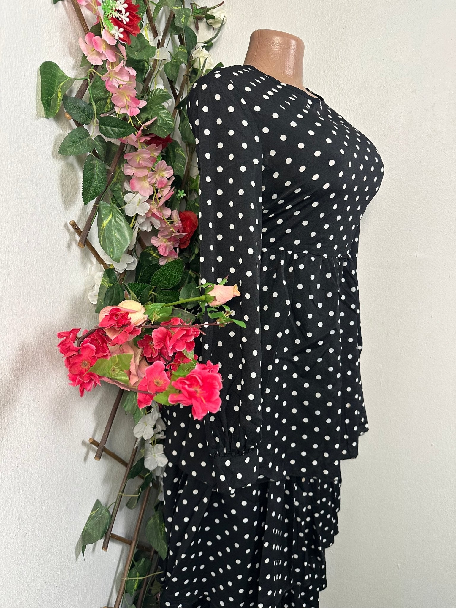 Robe évasée manches longues - Perluna Store - kinshasa