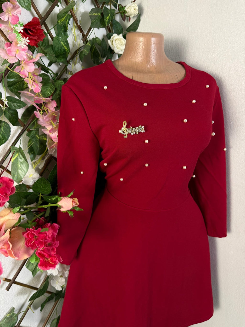 Robe évasée manches longues - Perluna Store