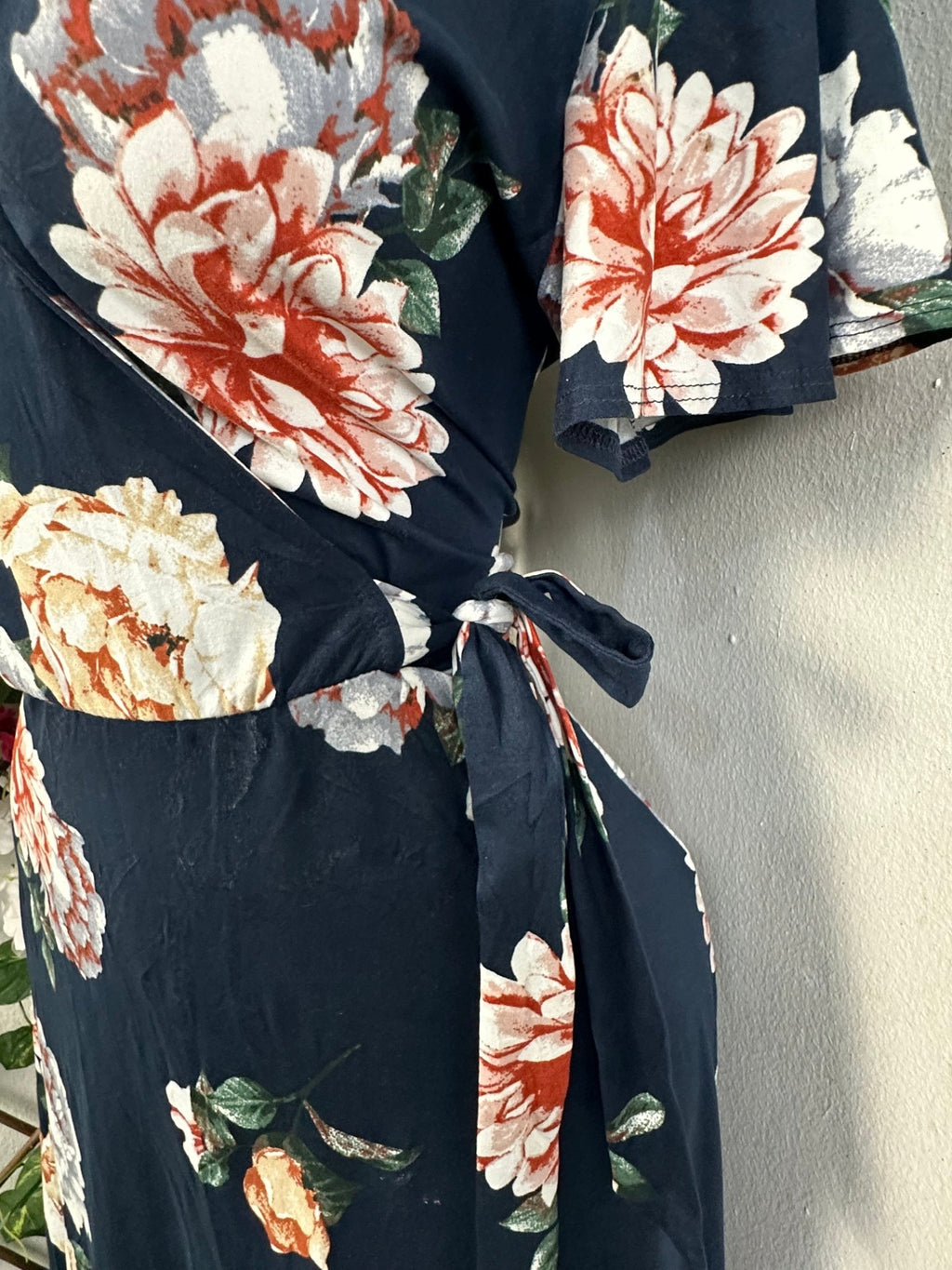 Robe évasée Mi - longue imprimée fleurie - Perluna Store - kinshasa