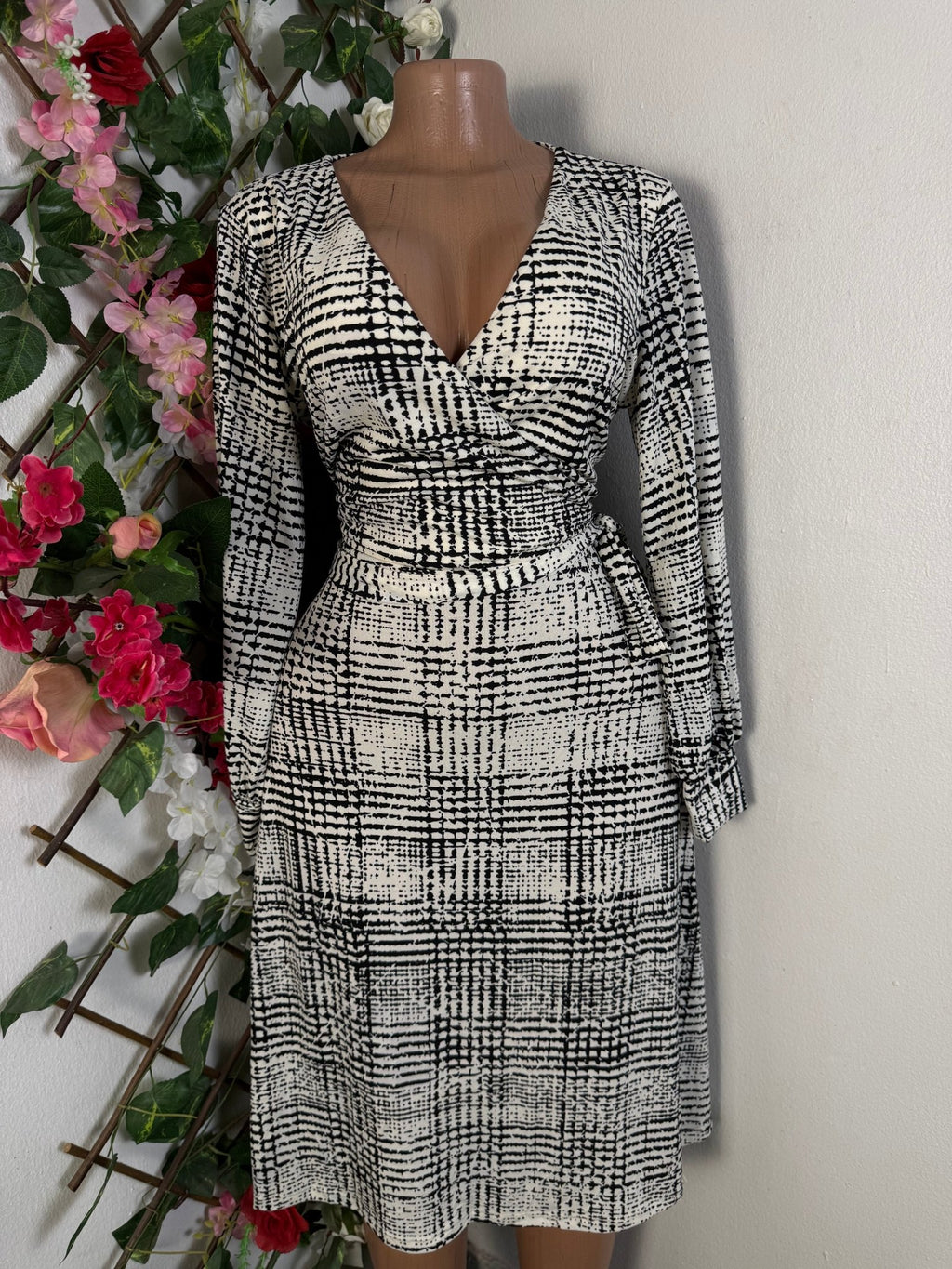 Robe évasée mi-longue manches longues - Perluna Store