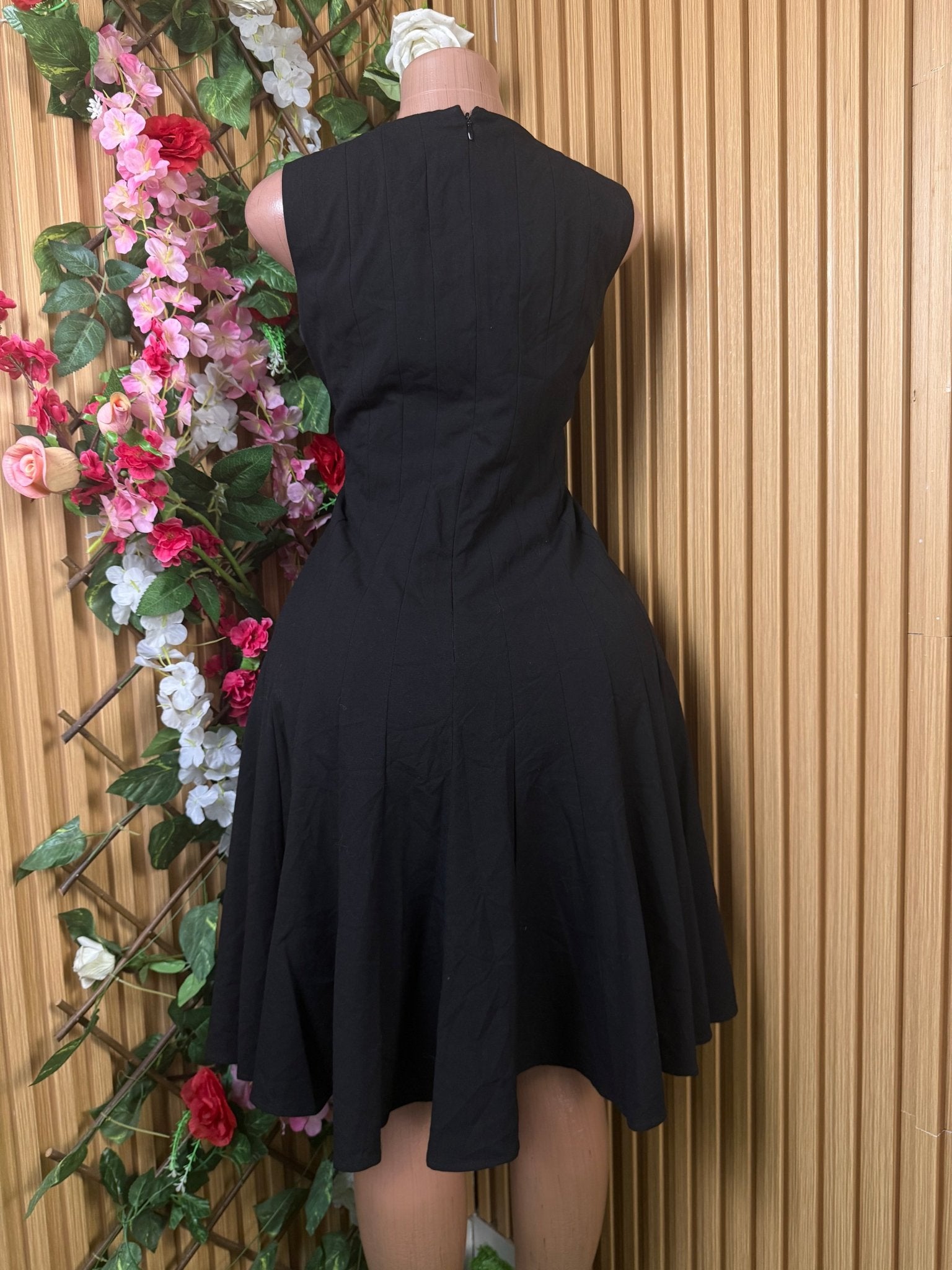 Robe moulante slim sans manches imprimée fleurie - Perluna Store