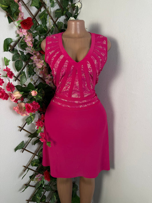 Robe evasée sans manche colle coeur - Perluna Store - kinshasa